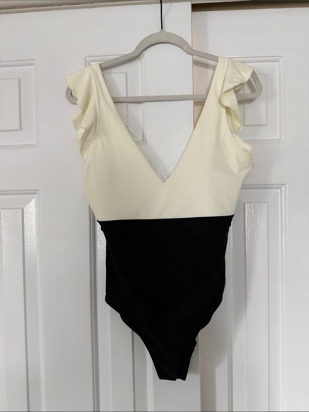 Summersalt Black and Flutter Sleeve One-Piece Swimsuit - 8